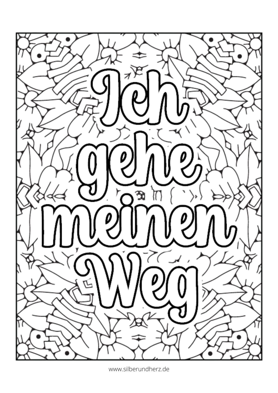 Familienzeit & Farbenfrohe Gedanken: Ausmalbilder zum Nachdenken & Entspannen