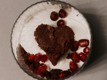 Rezeptidee Emmer Herz Brownies Chiemgaukorn Dessert