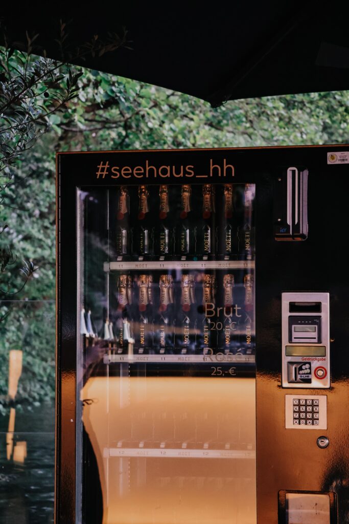 Abend auf der Terrasse vom Seehaus Hamburg.