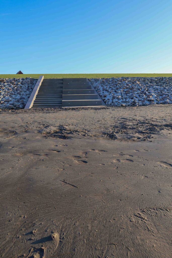 Friedrichskoog Trischendiek Strand Deich Umbau offen Nordsee Wattenmeer Familienurlaub